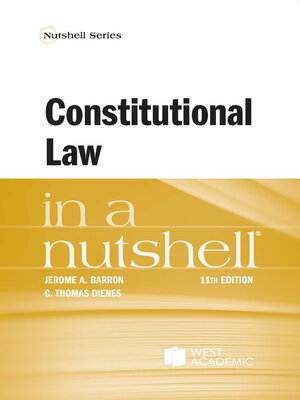 cover image of Constitutional Law in a Nutshell